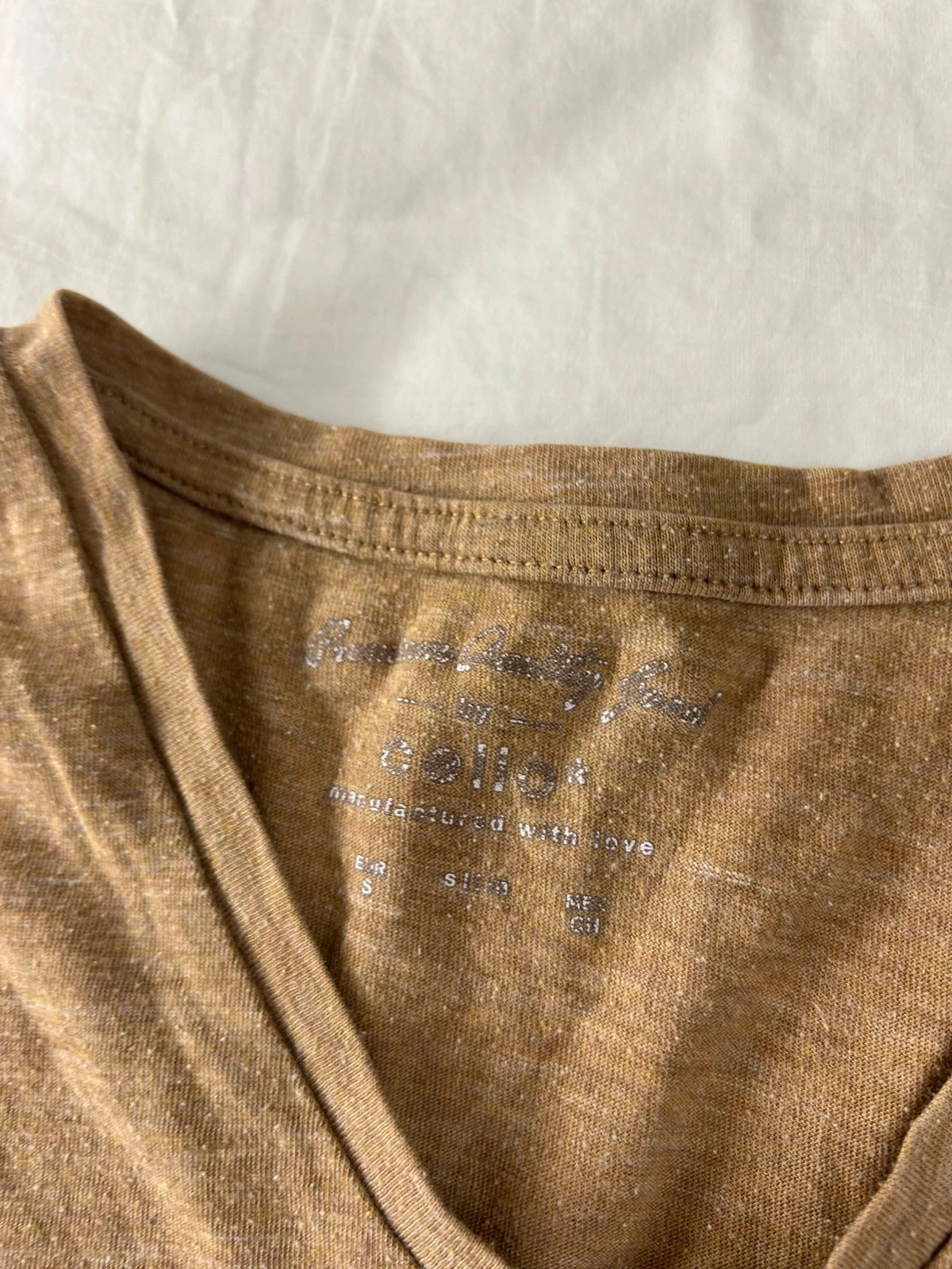 Camiseta unicolor beige Celio talla s – photo 4
